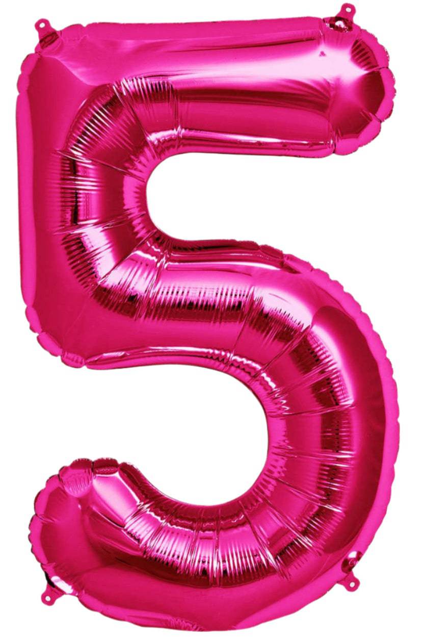 34" Balloon Numbers - Magenta - Party America