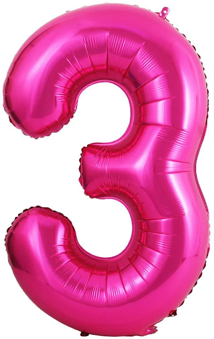 34" Balloon Numbers - Magenta - Party America