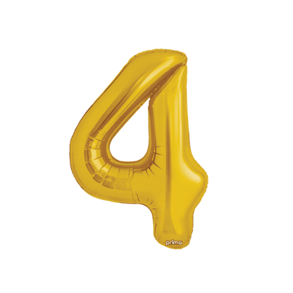 34" Balloon Numbers - Gold
