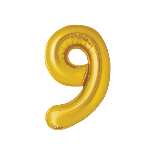 34" Balloon Numbers - Gold