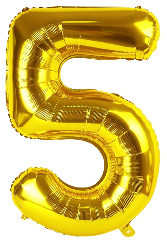 34" Balloon Numbers - Gold - Party America