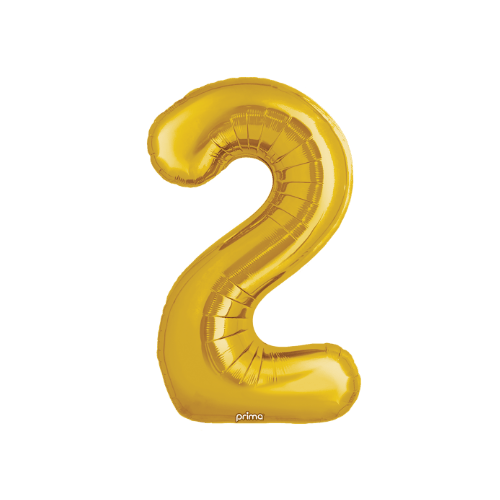 34" Balloon Numbers - Gold