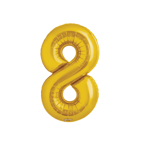 34" Balloon Numbers - Gold