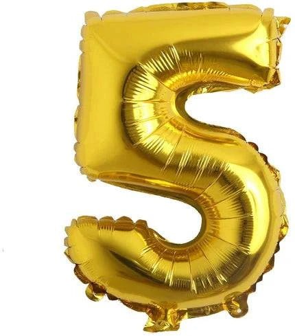 34" Balloon Numbers - Gold Conver USA