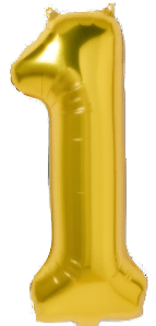 34" Balloon Numbers - Gold - Party America