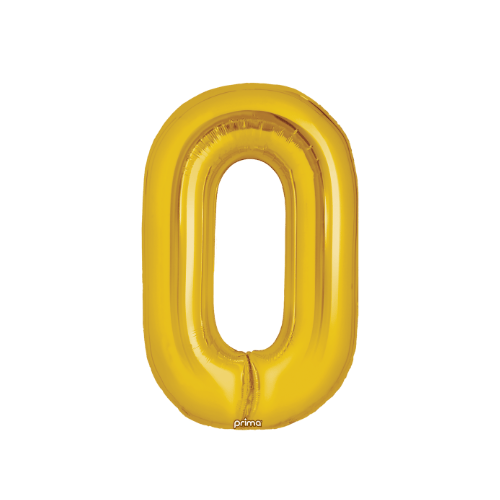 34" Balloon Numbers - Gold