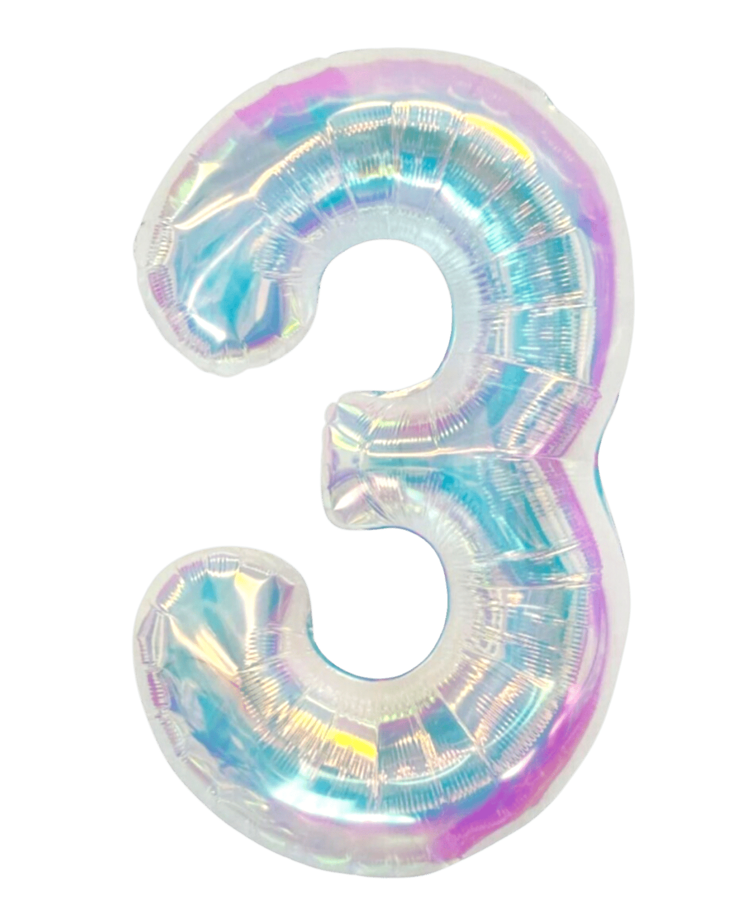 34" Balloon Numbers - Iridescent