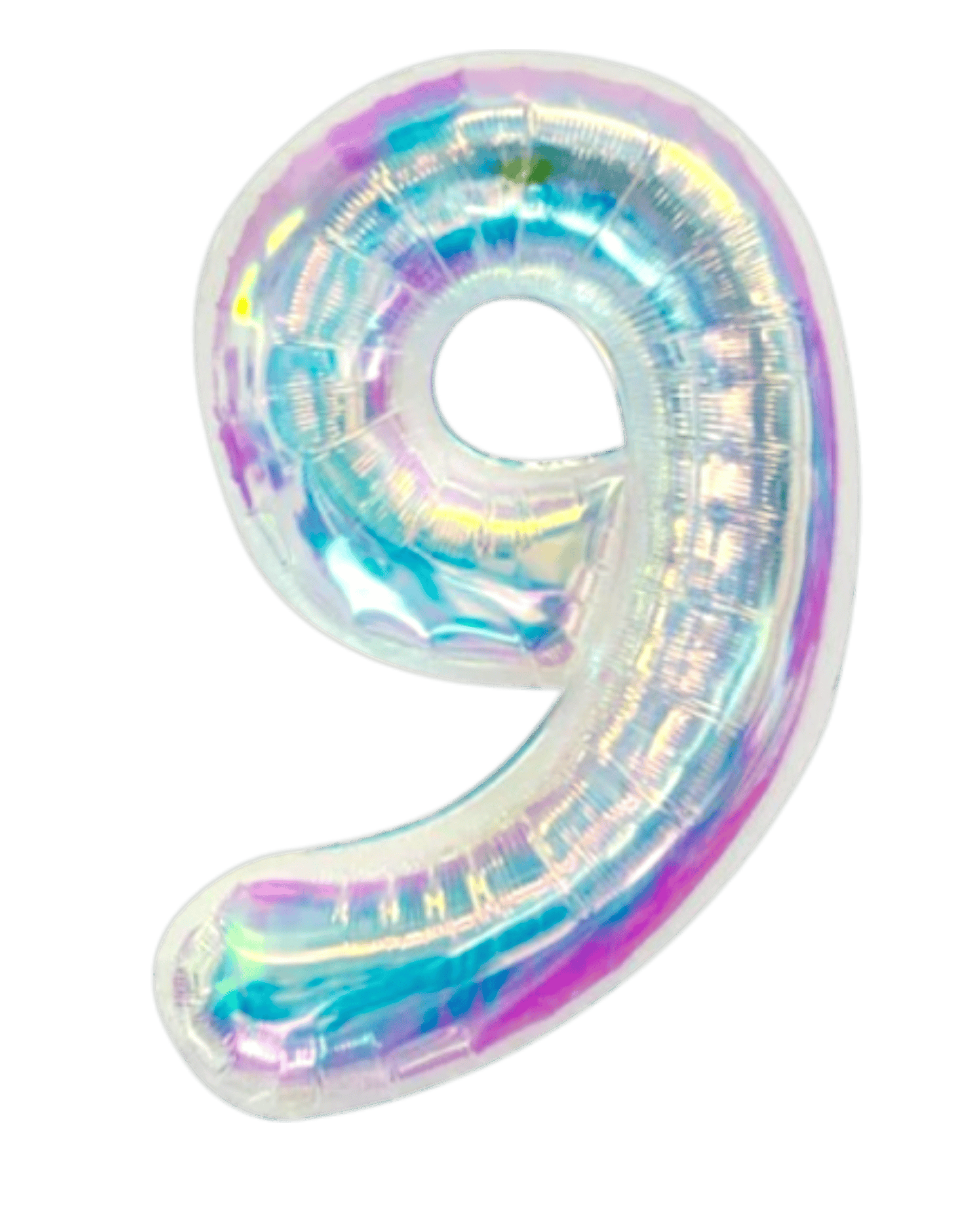 34" Balloon Numbers - Iridescent