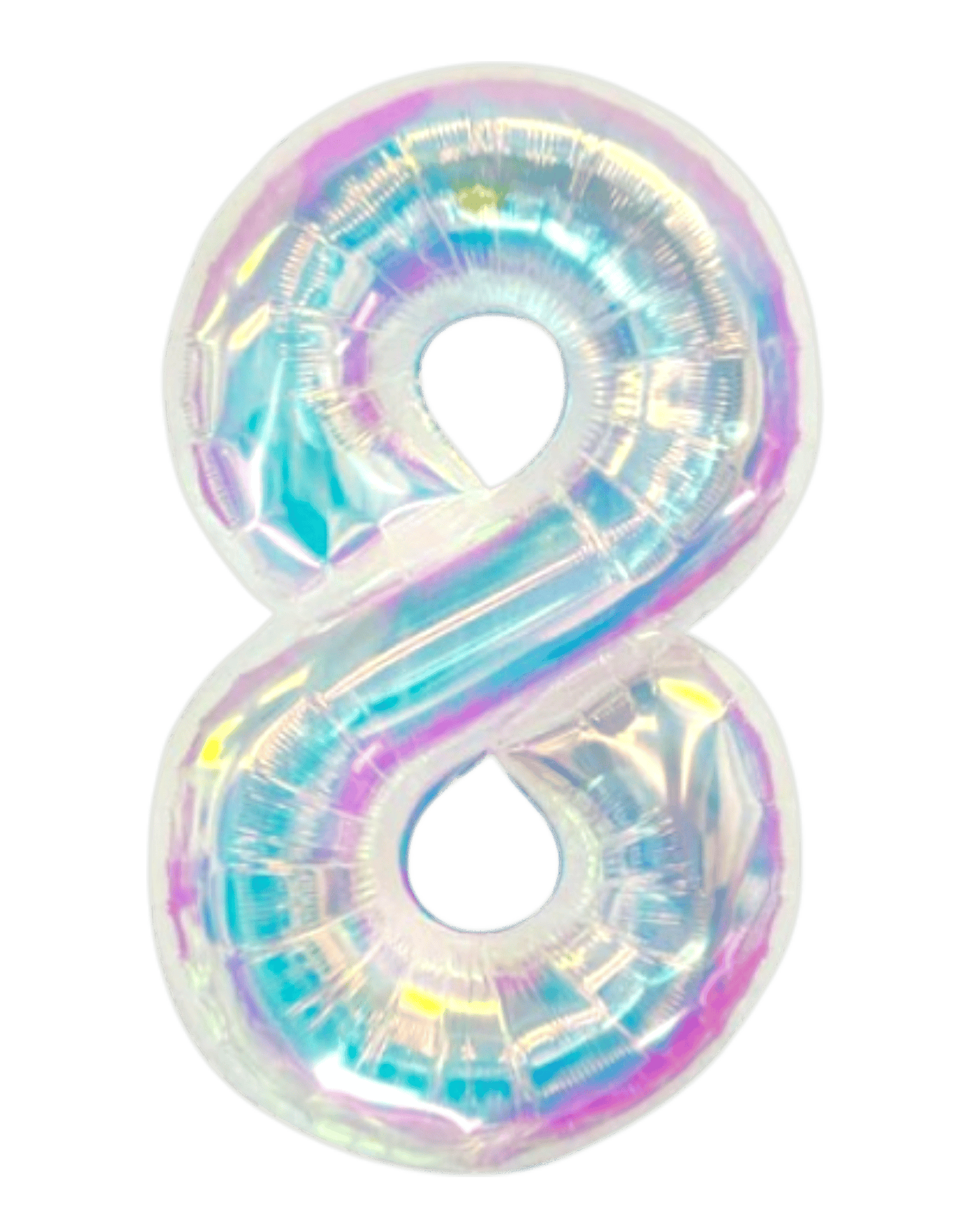 34" Balloon Numbers - Iridescent