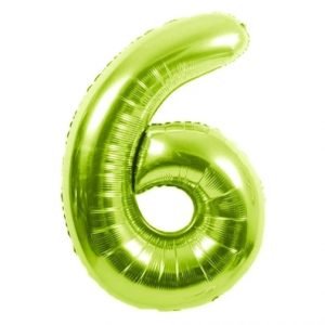 34" Balloon Numbers - Lime Green - Party America