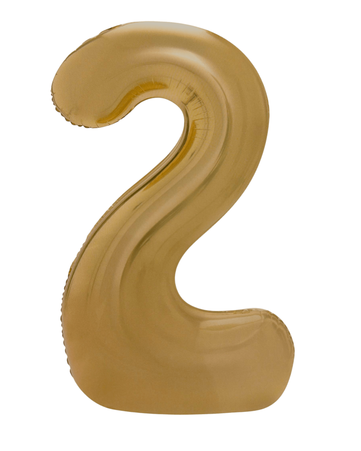 34" Balloon Numbers - Matte Gold