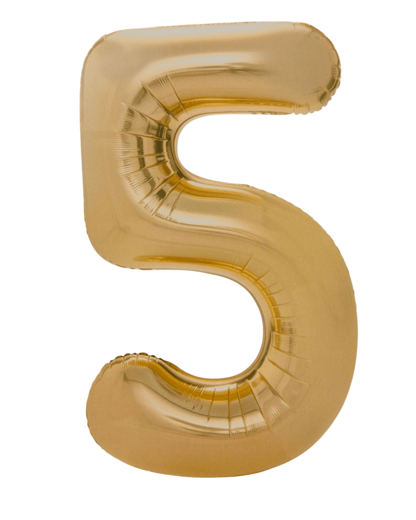 34" Balloon Numbers - Matte Gold