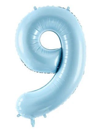 34" Balloon Numbers - Pastel Blue - Party America