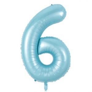 34" Balloon Numbers - Pastel Blue - Party America