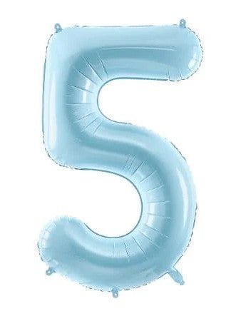 34" Balloon Numbers - Pastel Blue - Party America