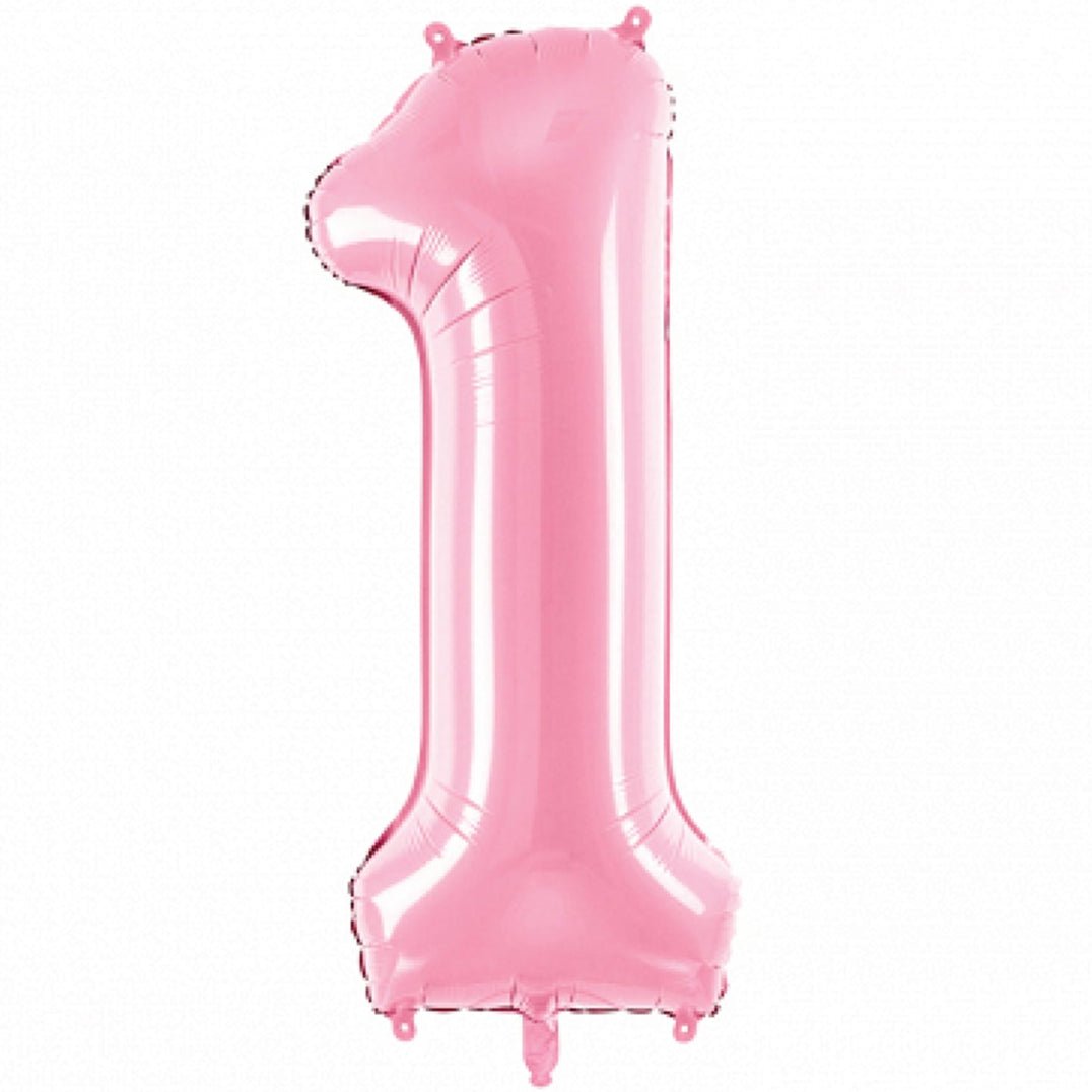 34" Balloon Numbers - Pastel Pink - Party America