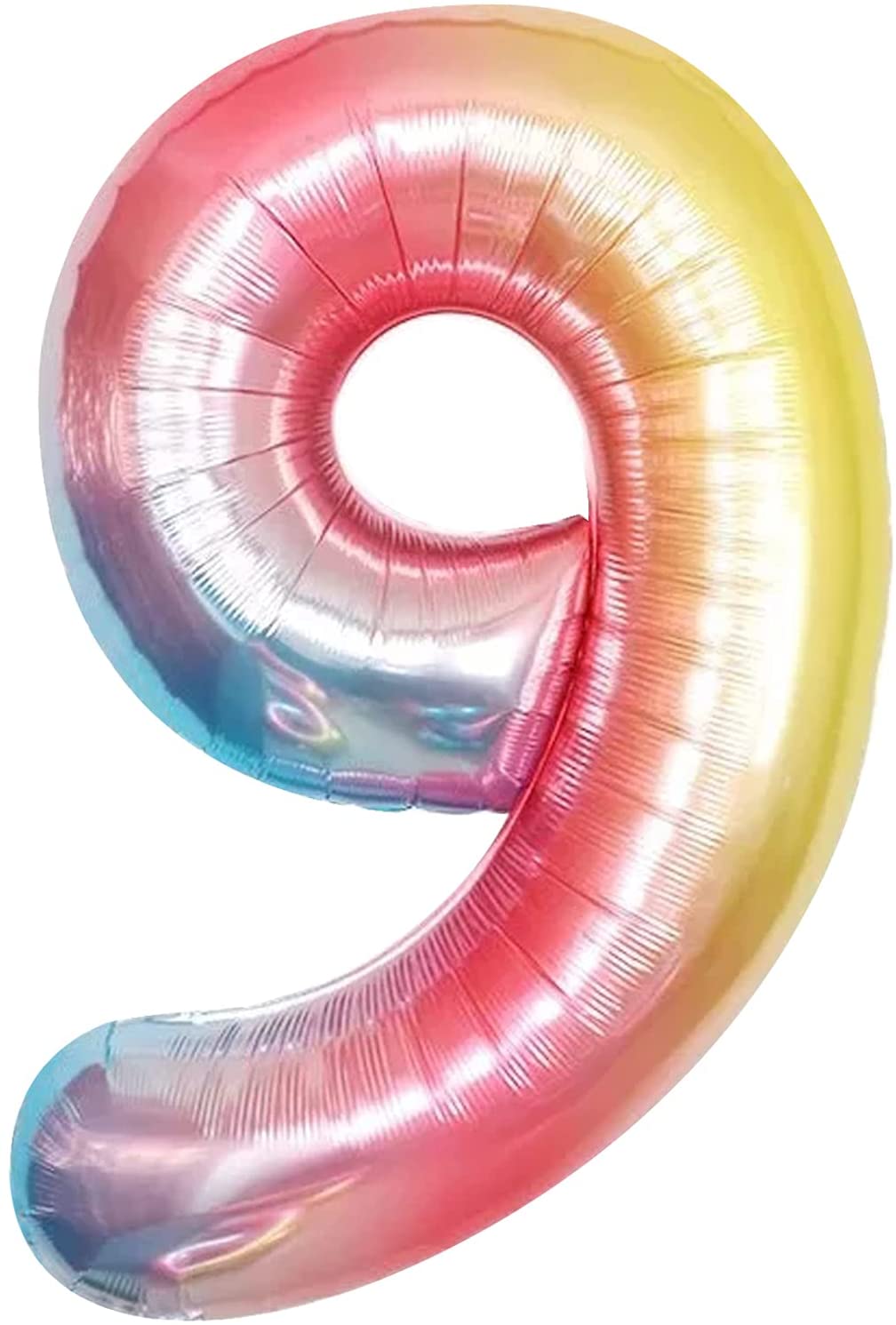 34" Balloon Numbers - Pastel Rainbow - Party America