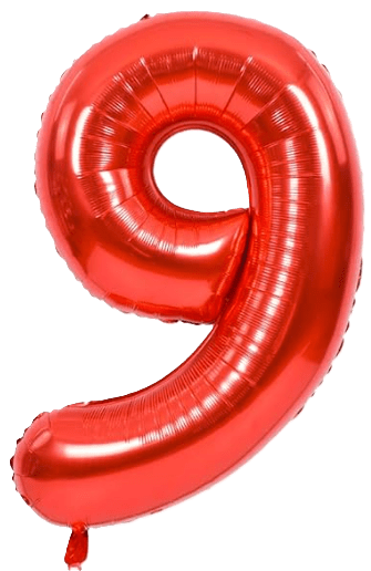 34" Balloon Numbers - Red - Party America