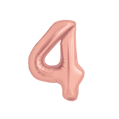 34" Balloon Numbers - Rose Gold