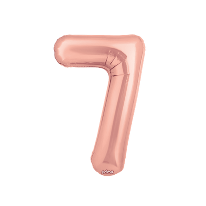 34" Balloon Numbers - Rose Gold