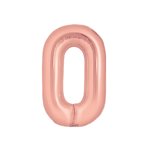 34" Balloon Numbers - Rose Gold