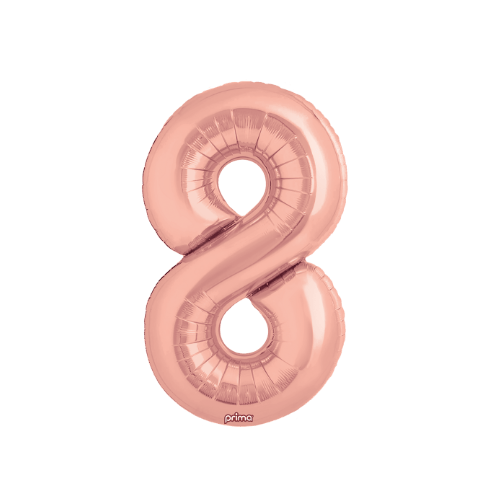 34" Balloon Numbers - Rose Gold