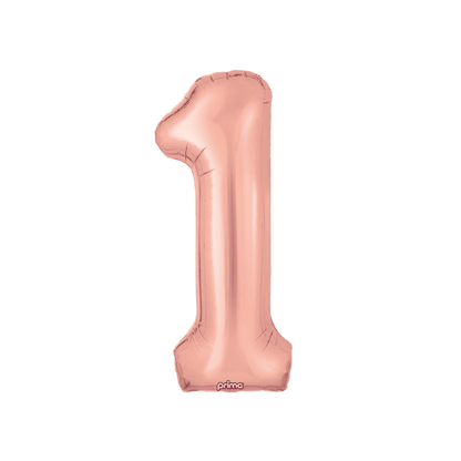 34" Balloon Numbers - Rose Gold