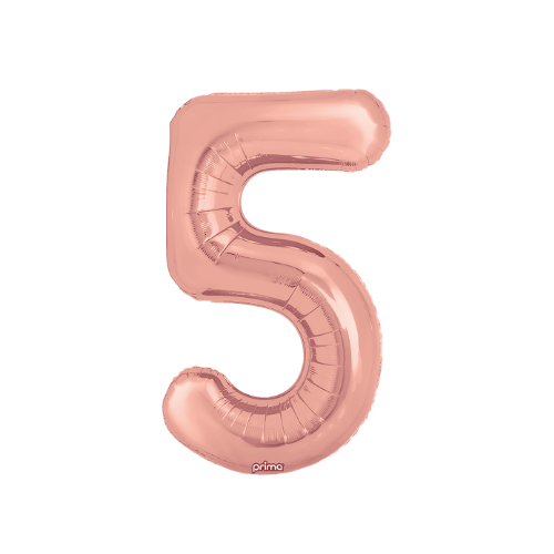 34" Balloon Numbers - Rose Gold