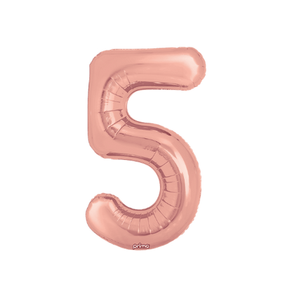 34" Balloon Numbers - Rose Gold