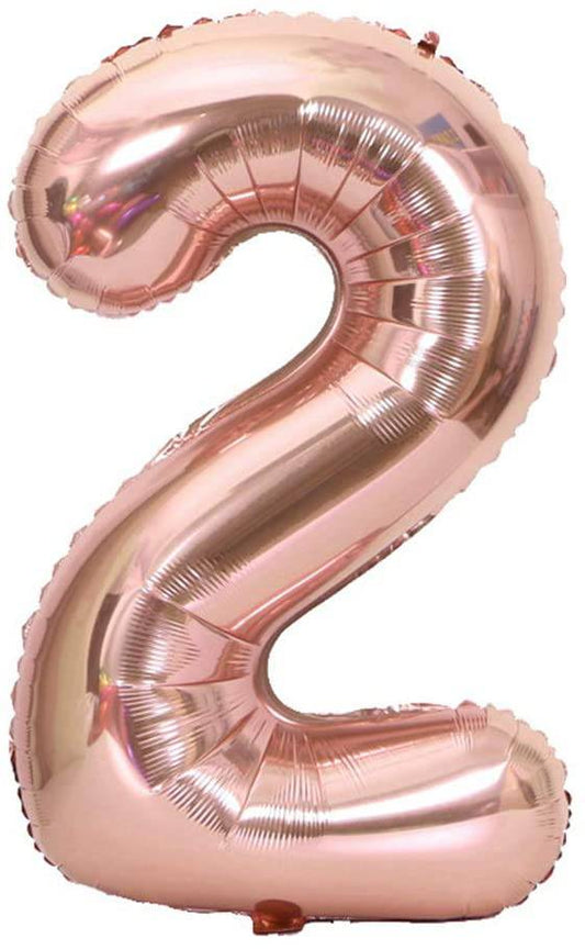 34" Balloon Numbers - Rose Gold - Party America