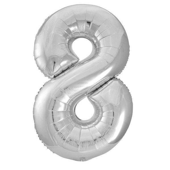 34" Balloon Numbers - Silver - Party America
