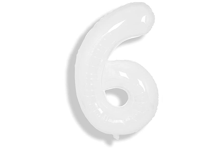34" Balloon Numbers - White