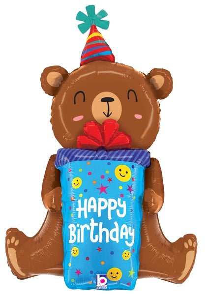34" Birthday Smiley Gift Bear