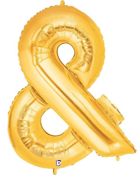 34" Megaloon Ampersand - Gold
