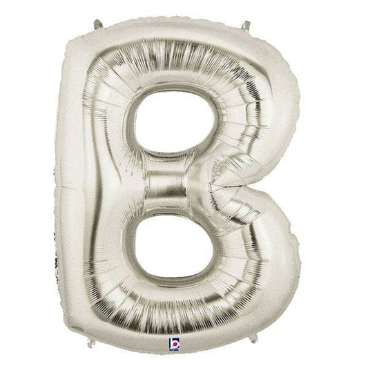 34" Megaloon Letter B - Silver