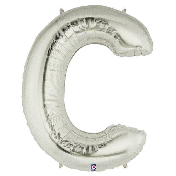 34" Megaloon Letter C - Silver