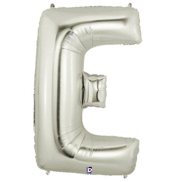 34" Megaloon Letter E - Silver