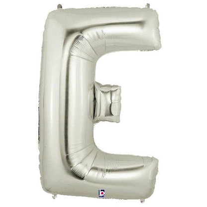 34" Megaloon Letter E - Silver