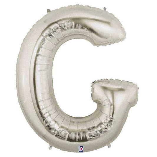 34" Megaloon Letter G - Silver