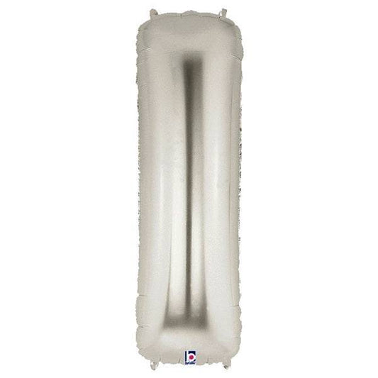 34" Megaloon Letter I - Silver