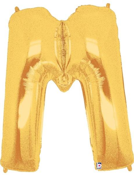 34" Megaloon Letter M - Gold