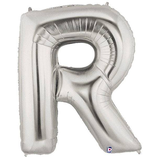 34" Megaloon Letter R - Silver