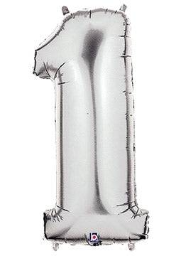 34" Megaloon Number 1 - Silver