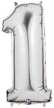 34" Megaloon Number 1 - Silver