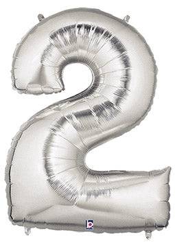 34" Megaloon Number 2 - Silver