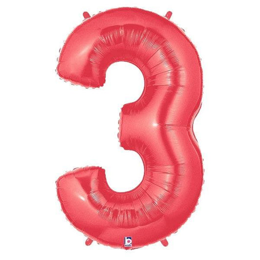 34" Megaloon Number 3 - Red