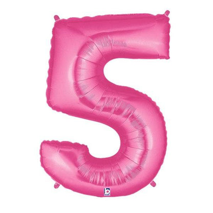 34" Megaloon Number 5 - Pink