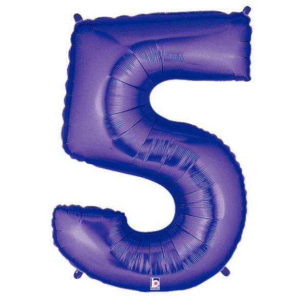 34" Megaloon Number 5 - Purple