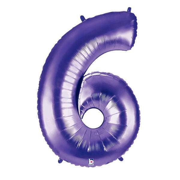 34" Megaloon Number 6 - Purple