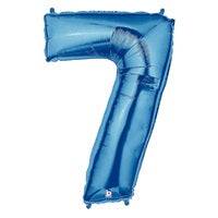 34" Megaloon Number 7 - Blue